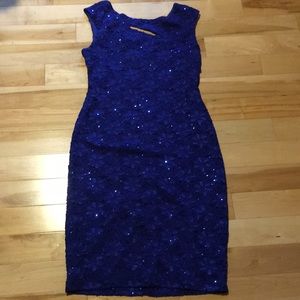 Blue sparkly dress